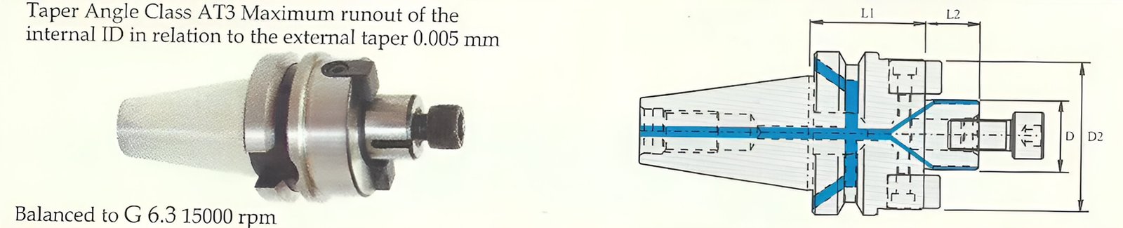 BT40 Face Mill Holder-Through Coolant (DIN 6357)